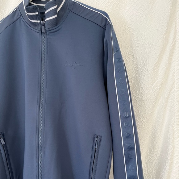 Charcoal Blue Mens Sean John Zip-up Jacket - Picture 2 of 4